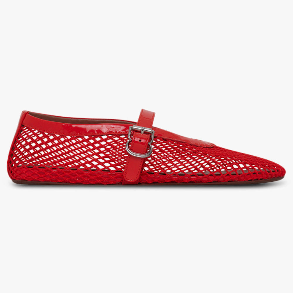 Red ballet flats wide width 2025